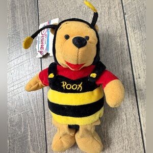 Disney MOUSEKETOYS Winnie the Pooh Bumble Bee Bean Bag Plush